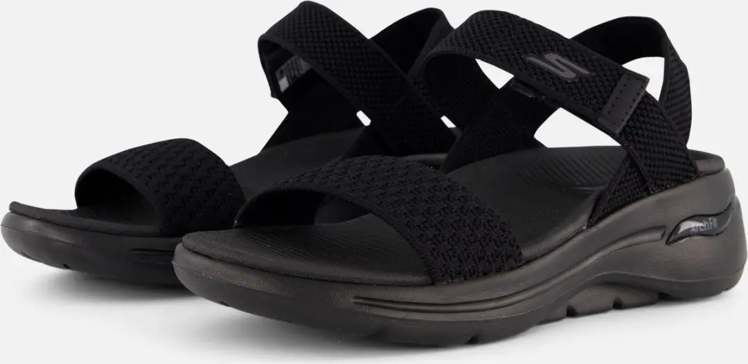 Skechers Go Walk Arch Fit Polished Sandalen zwart