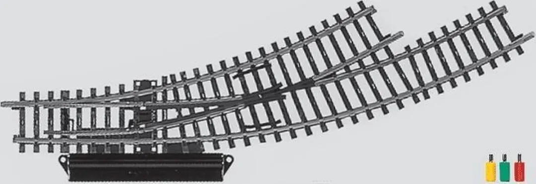 Märklin H0 K-rails Gebogen Wissel Links 2268