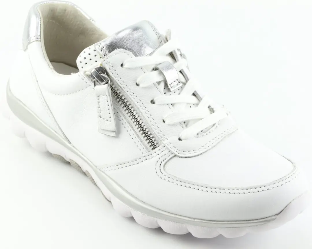 Gabor Rollingsoft Sneaker 26.968.51 Wit Zilver
