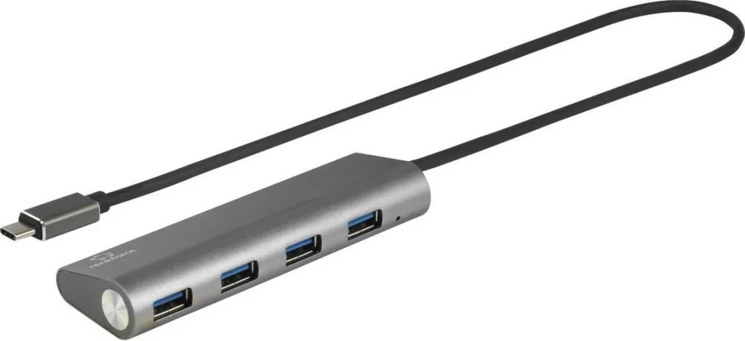 Renkforce RF-3374944 USB-Hub 4 Poorten - USB 3.2 Gen1 - Zilver