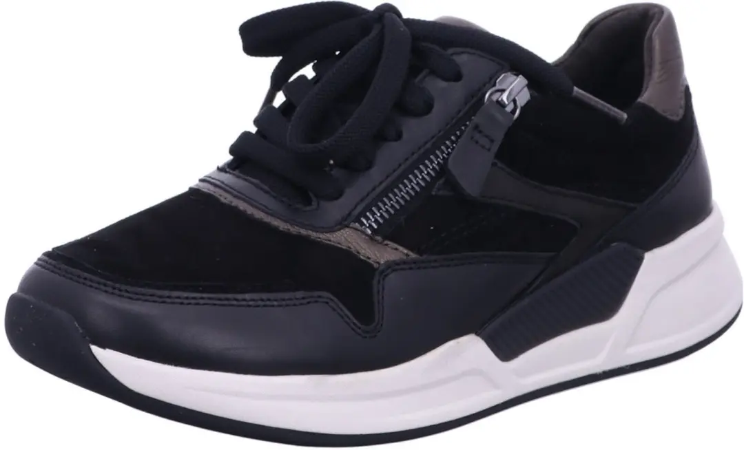 Gabor Rollingsoft Sneakers Dames - Zwart Suede - afbeelding 3 van 6