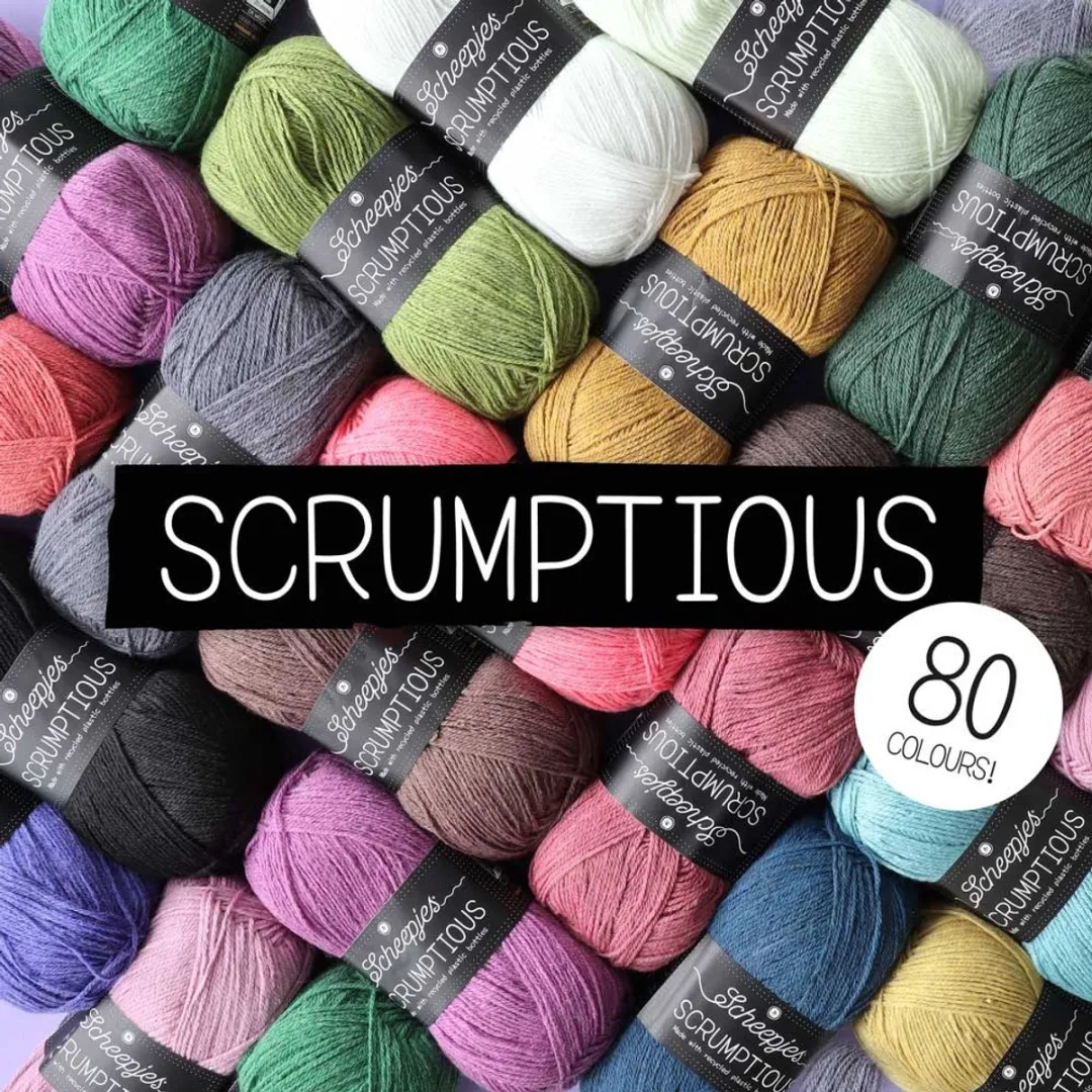 Scheepjes Scrumptious 100g - Chocolate Berry Mug Cake - Grijs