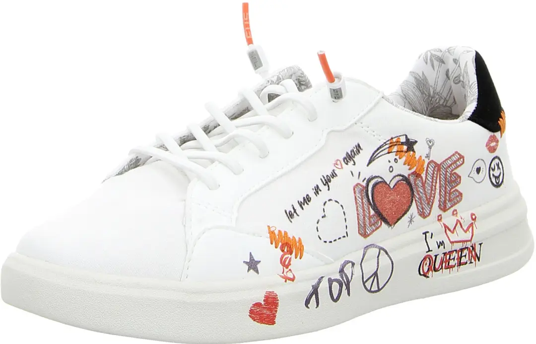 Fusion ALEXA love white dames sneakers wit maat 39