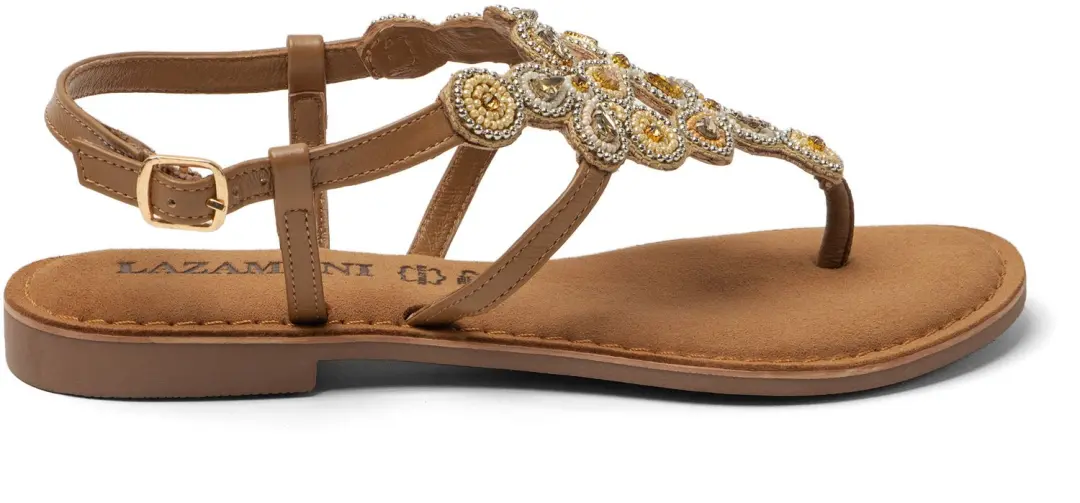 Dante Dames Sandalen Leer Beige