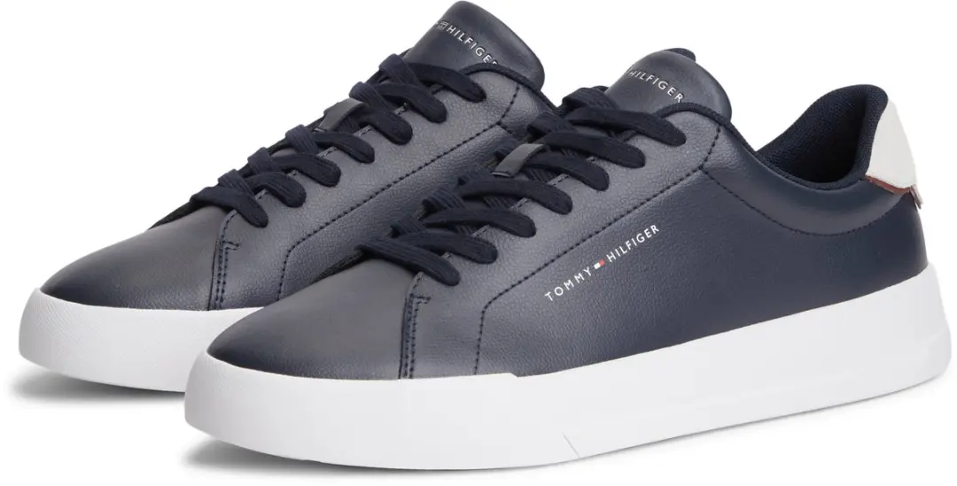 Tommy Hilfiger Court Leather Sneakers - Blauw - afbeelding 4 van 6