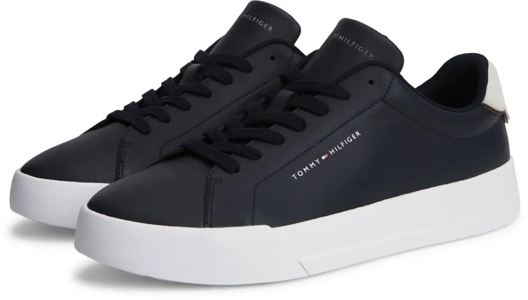 Tommy Hilfiger Court Leather Sneakers - Blauw - afbeelding 5 van 6