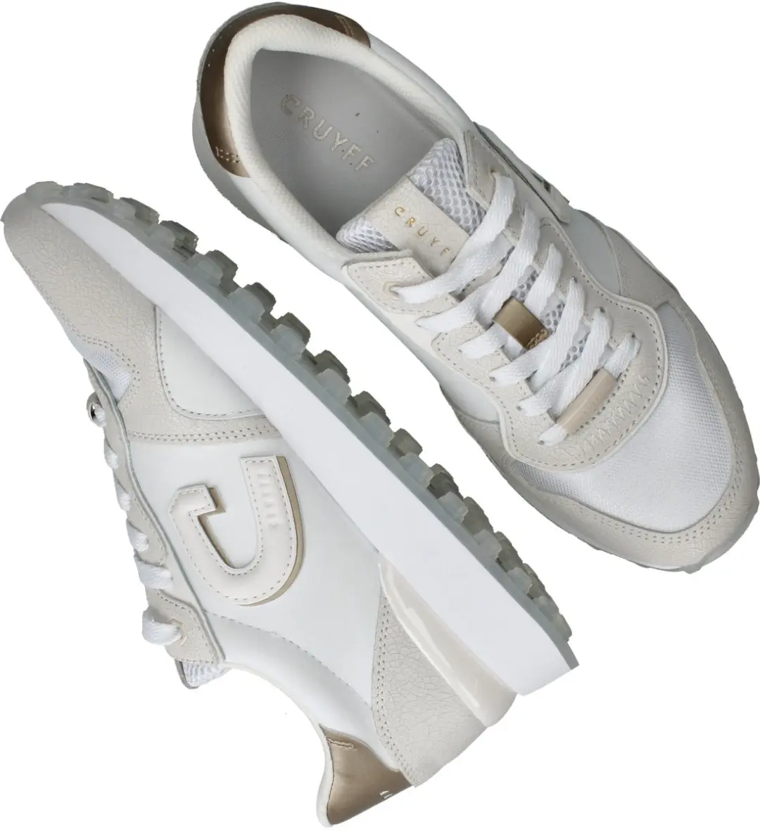 Cruyff Park Runner Sneakers Dames - Wit - 38 - afbeelding 6 van 6