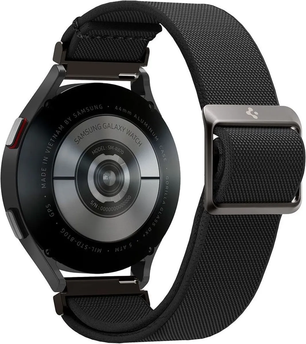 Spigen Fit Lite Armband 20mm - Zwart