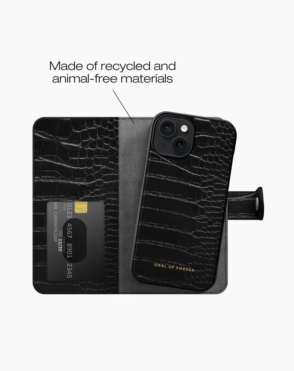 iDeal of Sweden Magnet Wallet+ IDMWP-I2361-334 - iPhone 15 - 12 Pasjes - Zwart