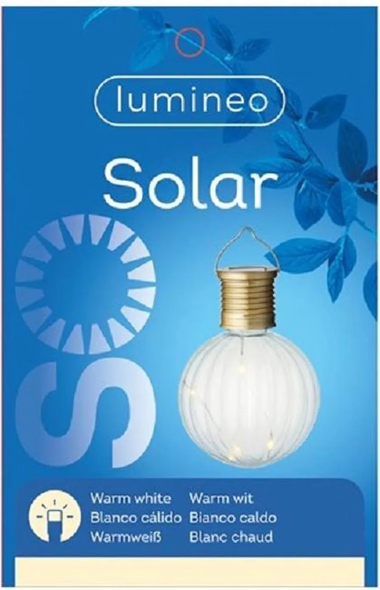 Lumineo LED Lampion Solar Verlichting 11cm - 3 Stuks