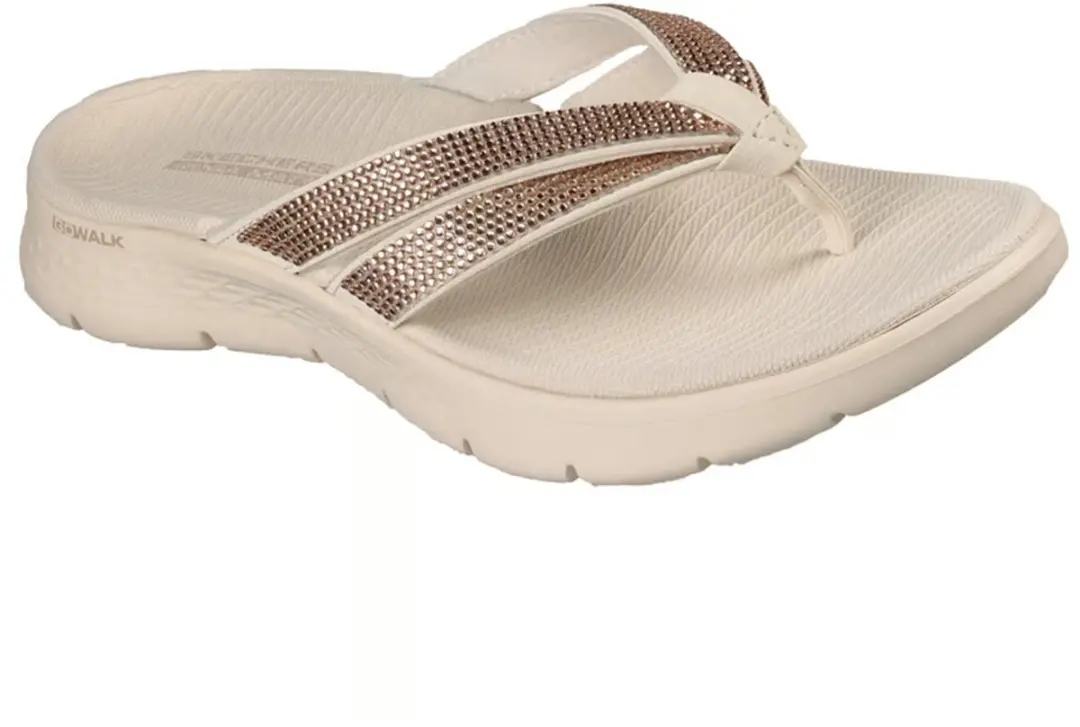 SKECHERS GO WALK FLEX SANDAL LINDSEY 141524-NAT, 141524-NAT, Female, Multicolor