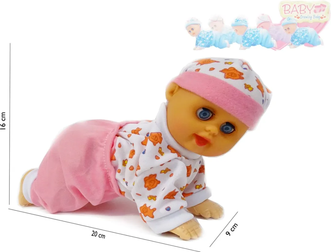 Ledy Toys BabyPop Crawling Baby Speelgoed 20cm