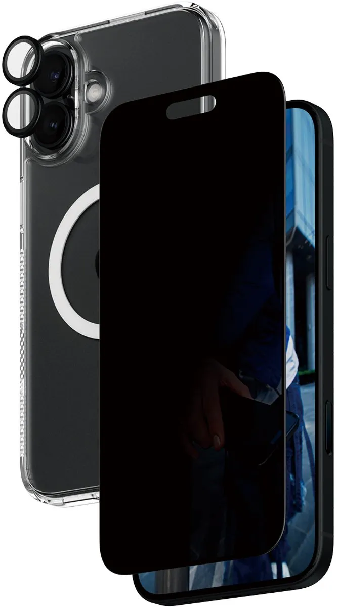 PanzerGlass PG 3-in-1 Priv Bundle iPhone 16 Plus