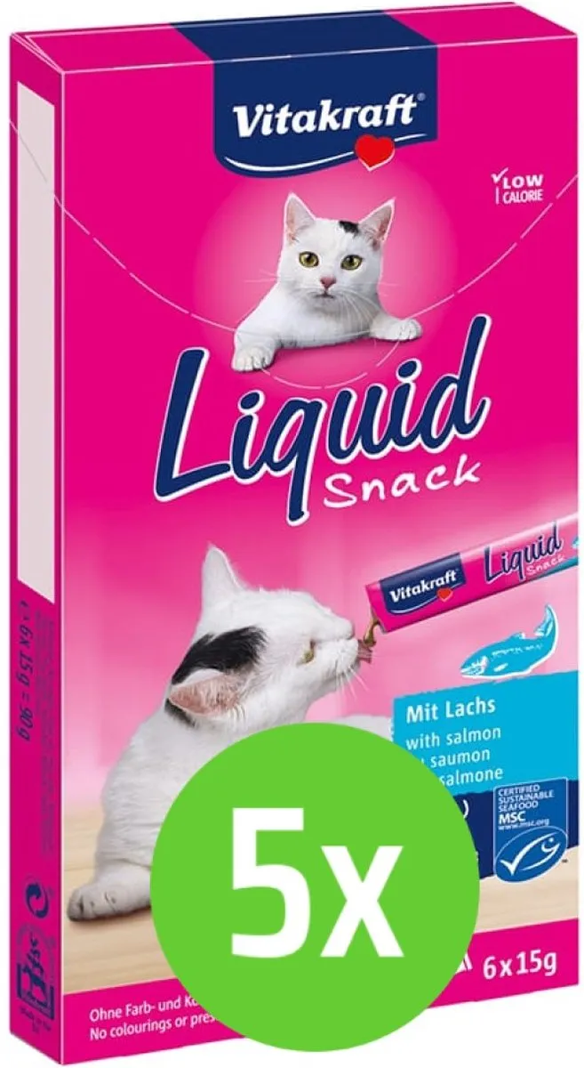 Vitakraft Cat Liquid Snack Zalm & Omega
