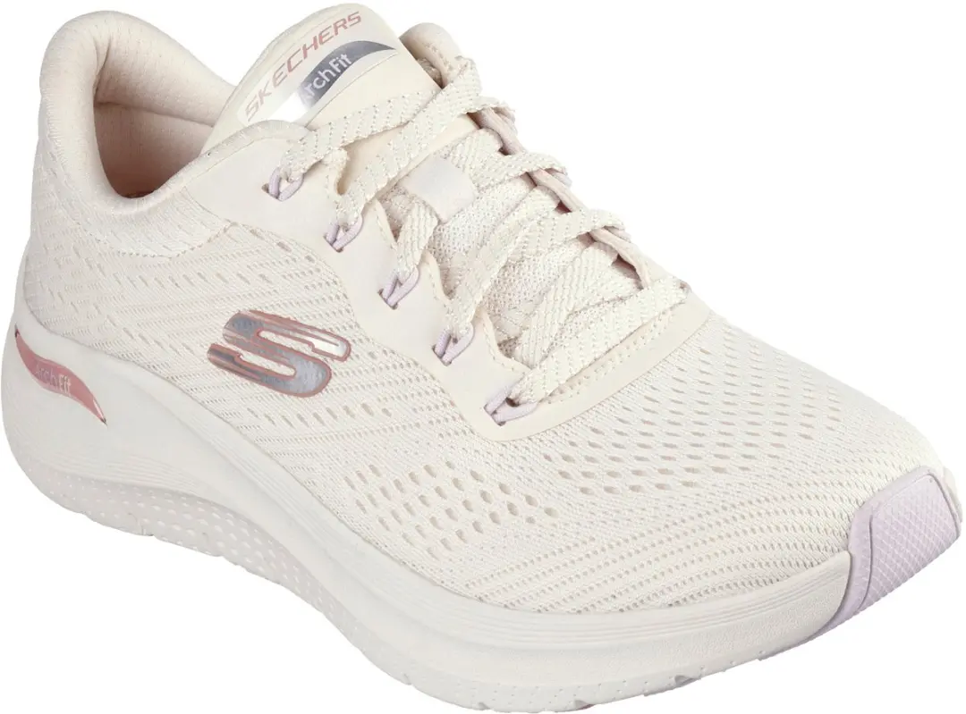 Skechers Arch Fit 2.0 Big League Dames Sneakers - Naturel - afbeelding 5 van 6