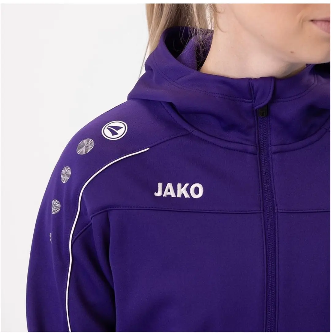 JAKO Classico Dames Jas met Kap - Paars - afbeelding 3 van 3