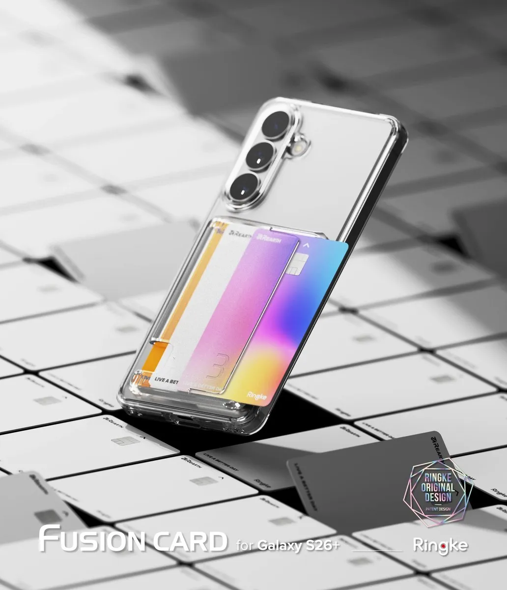 Ringke Fusion Card Hoesje Samsung Galaxy S26 Plus - Transparant