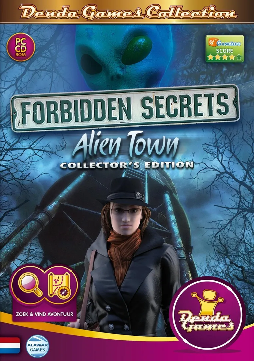 Denda Games Forbidden Secrets Alien Town Collector's Edition