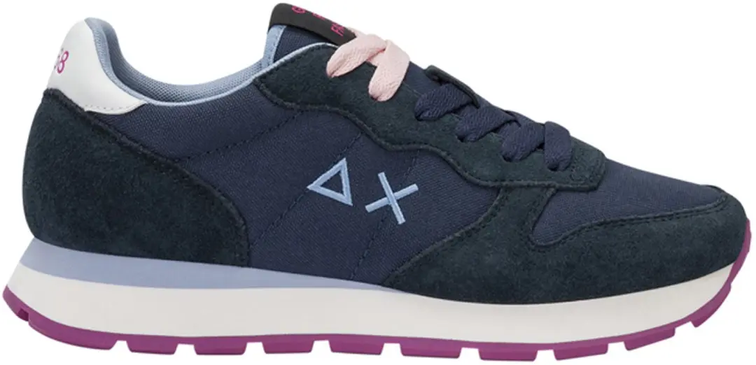 SUN68 Ally Solid Dames Sneakers - Marineblauw - afbeelding 2 van 6