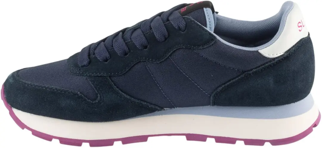 SUN68 Ally Solid Dames Sneakers - Marineblauw - afbeelding 3 van 6