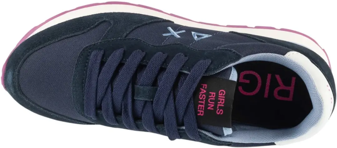 SUN68 Ally Solid Dames Sneakers - Marineblauw - afbeelding 4 van 6