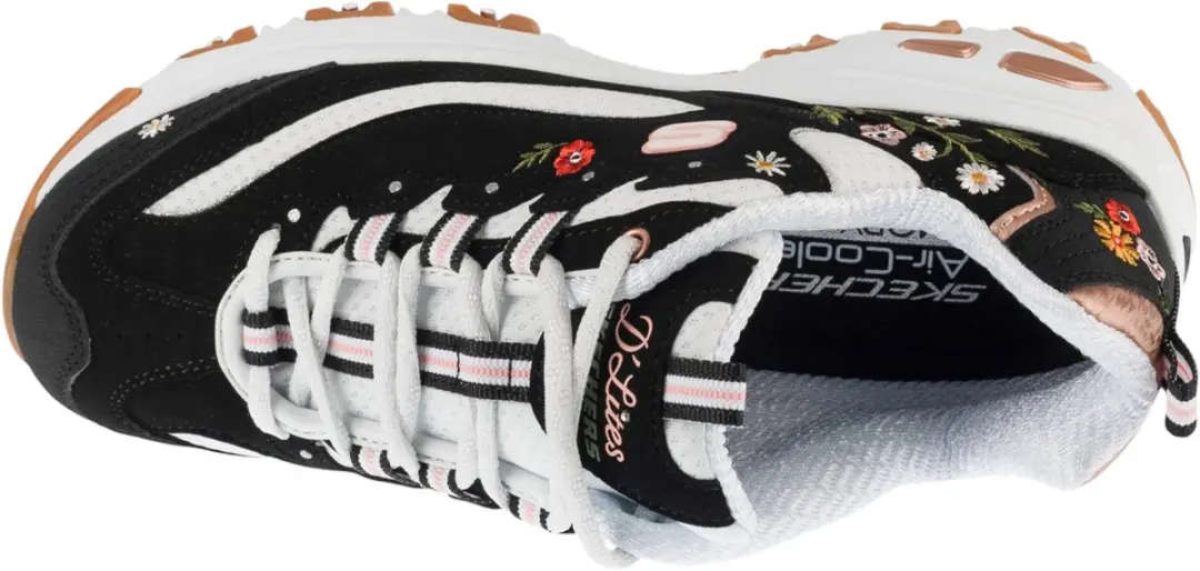Skechers D'Lites Dames Sneakers - Zwart - 36 - afbeelding 3 van 5
