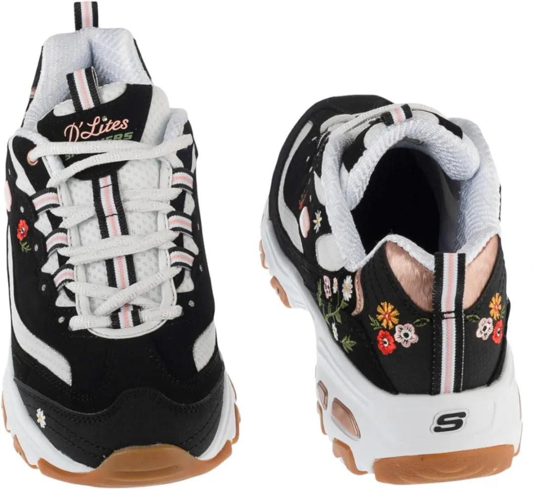 Skechers D'Lites Dames Sneakers - Zwart - 36 - afbeelding 5 van 5