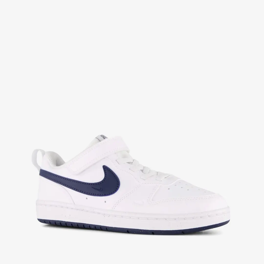 Nike Court Bordough Low jongens sneakers wit blauw