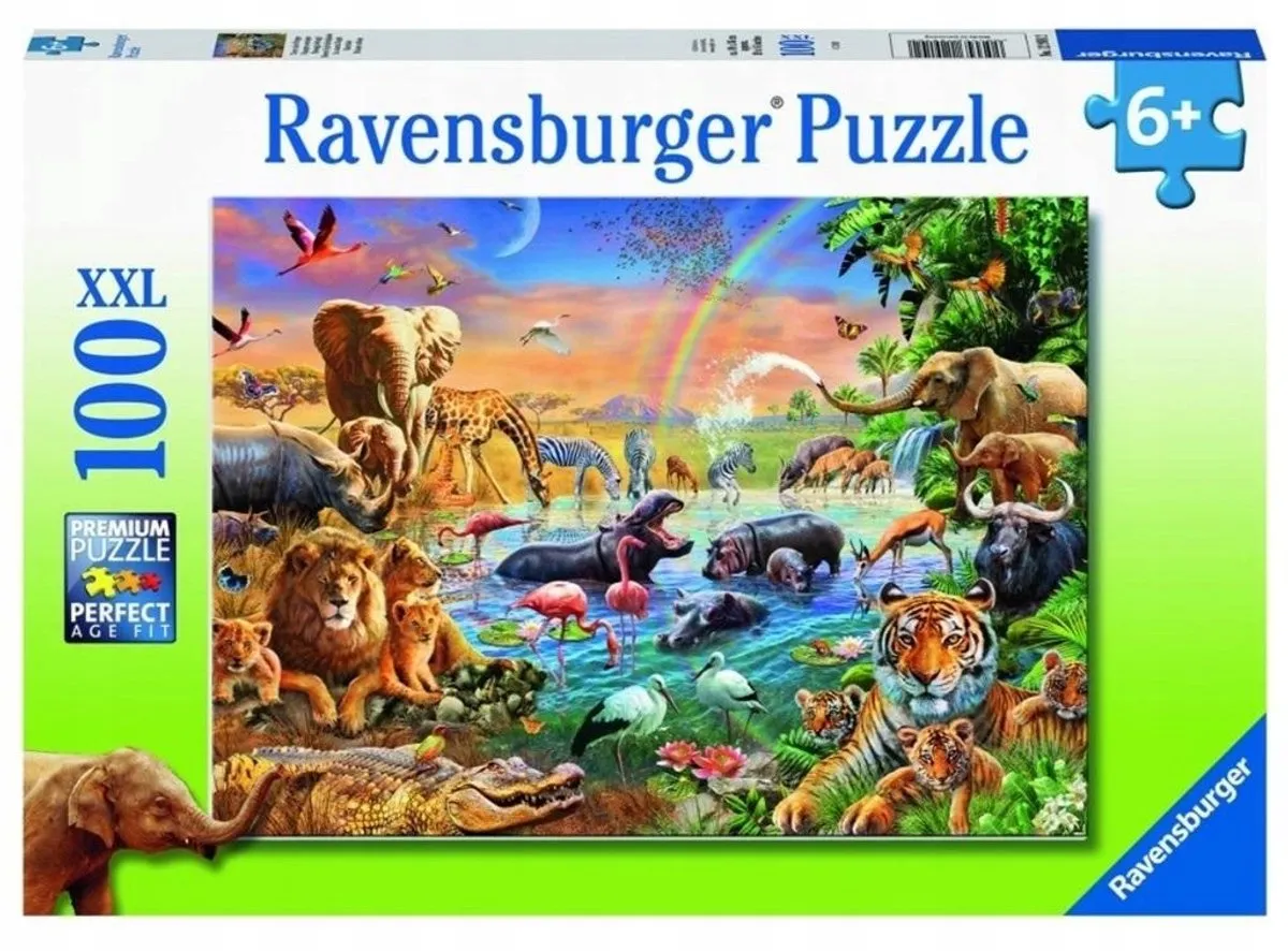 Ravensburger XXL Puzzel Jungle Bron 100 Stuk