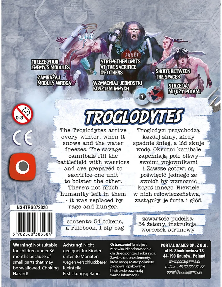 Portal Games Neuroshima HEX 3.0 Troglodytes - Uitbreiding