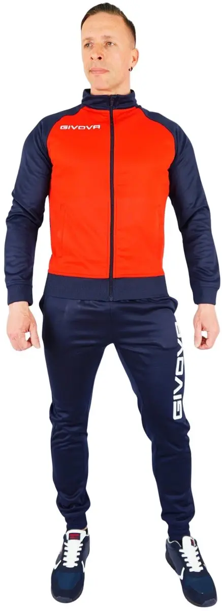 Givova Cuba Fleece Trainingspak - Light Blue/Blue - M - afbeelding 5 van 6