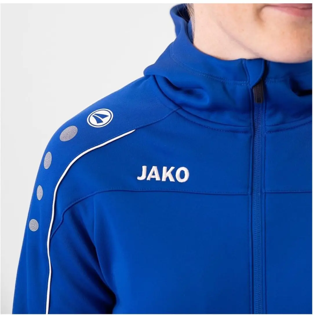 JAKO Classico Dames Jas met Kap - 36 - Blauw - afbeelding 3 van 3
