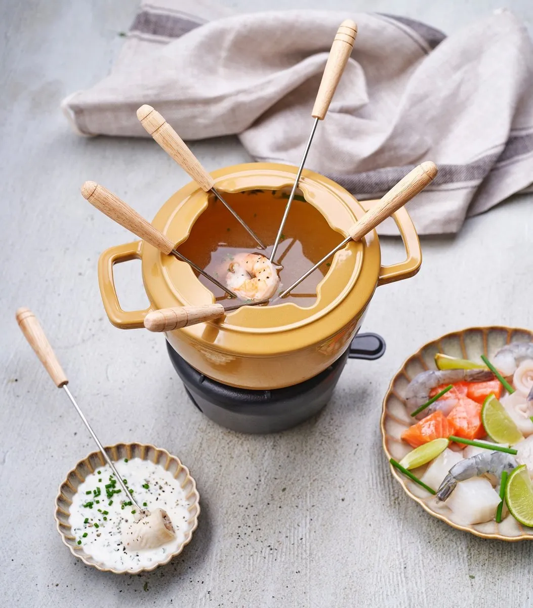 Cosy&Trendy Fontestic Fondueset Amber Gold Ø18cm - 1700ml