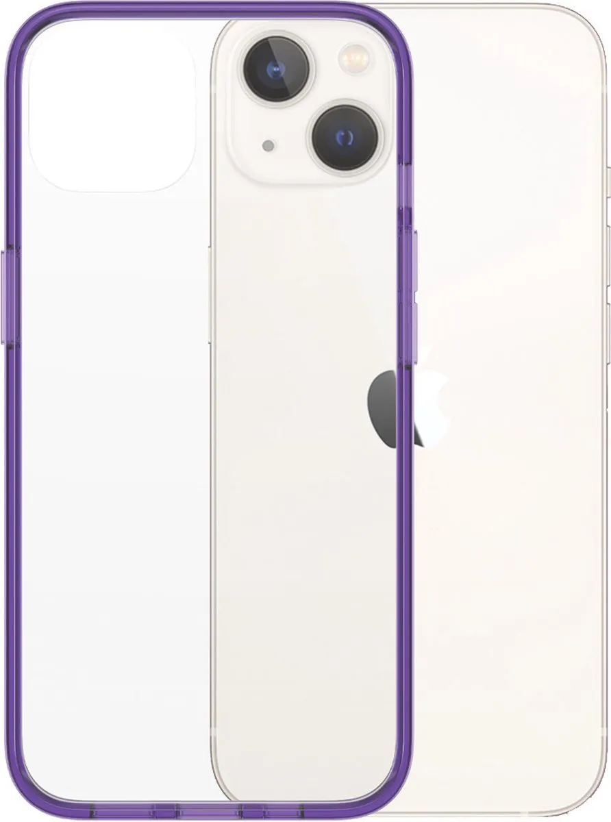 PanzerGlass ClearCase Paars PZ-0332 iPhone Hoesje - Anti-Bacterieel