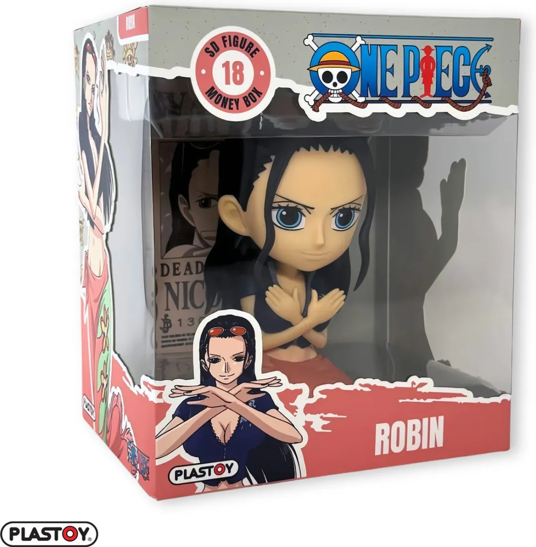 Plastoy One Piece Nico Robin Spaarpot - Veelkleurig