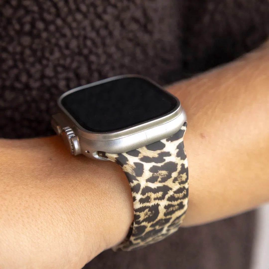 Imoshion Siliconen Bandje Apple Watch 44-49mm - Leopard
