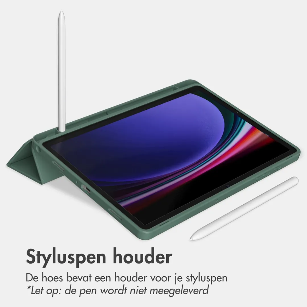 Accezz Tablethoes Samsung Galaxy Tab A9 Plus SH00071311 - Donkergroen - afbeelding 6 van 6