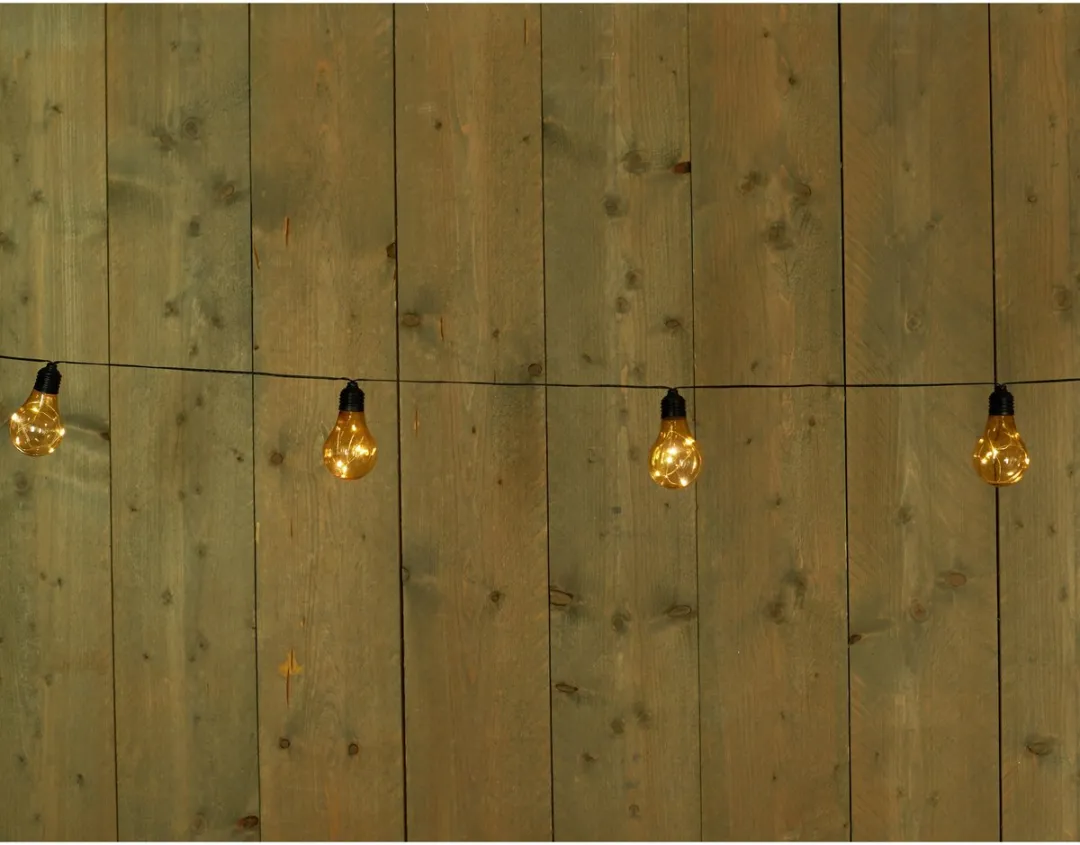 Anna's Collection Solar Lichtsnoer 10 Lampjes 450cm - 2 Stuks