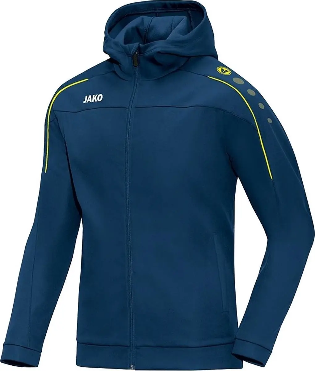 JAKO Classico Jas met Kap Dames - Blauw - 48 - afbeelding 4 van 6