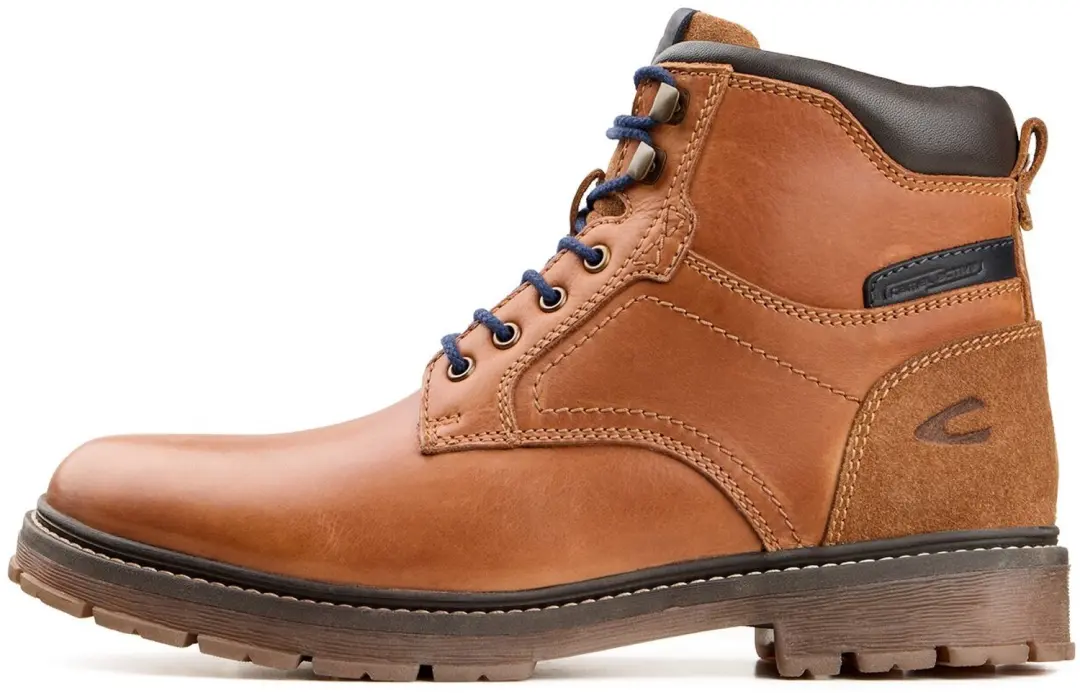 camel active Leren boot met lamsvacht binnenzool