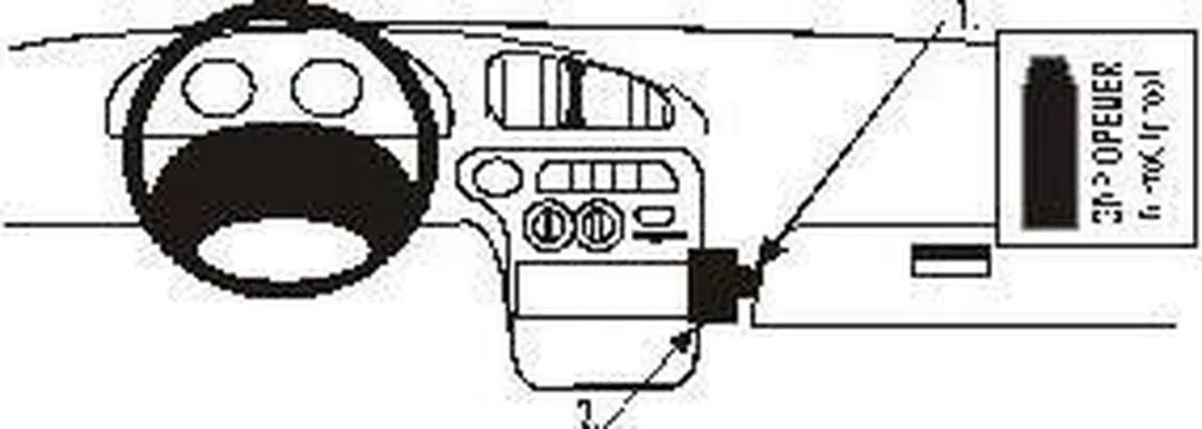 Brodit Proclip Angled Mount 852236