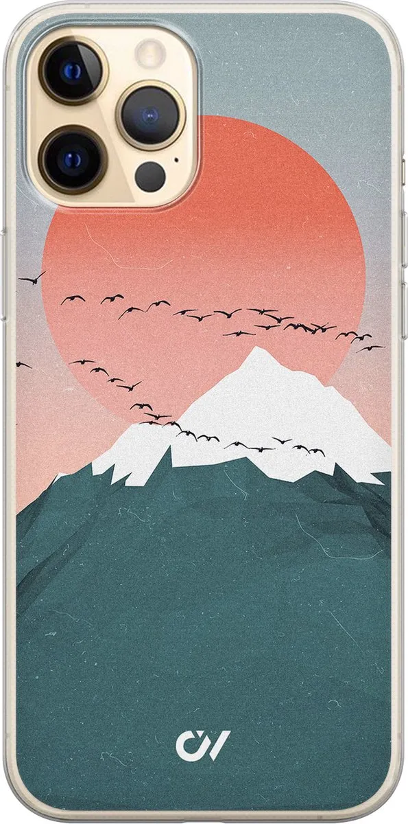 Casevibes iPhone 12 Hoesje Mountain Birds