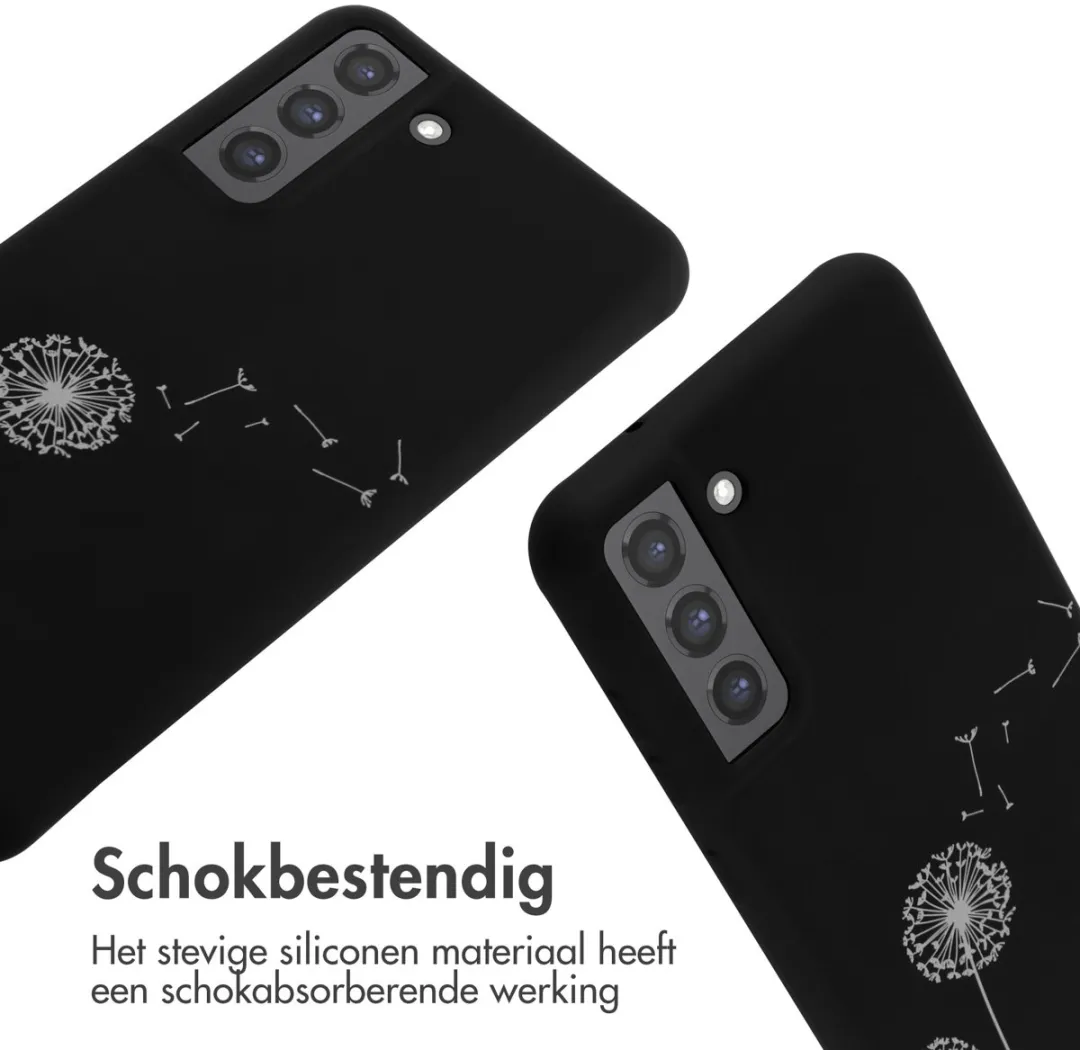 Imoshion Hoesje Samsung Galaxy S21 FE - Siliconen Dandelion Black - afbeelding 6 van 6