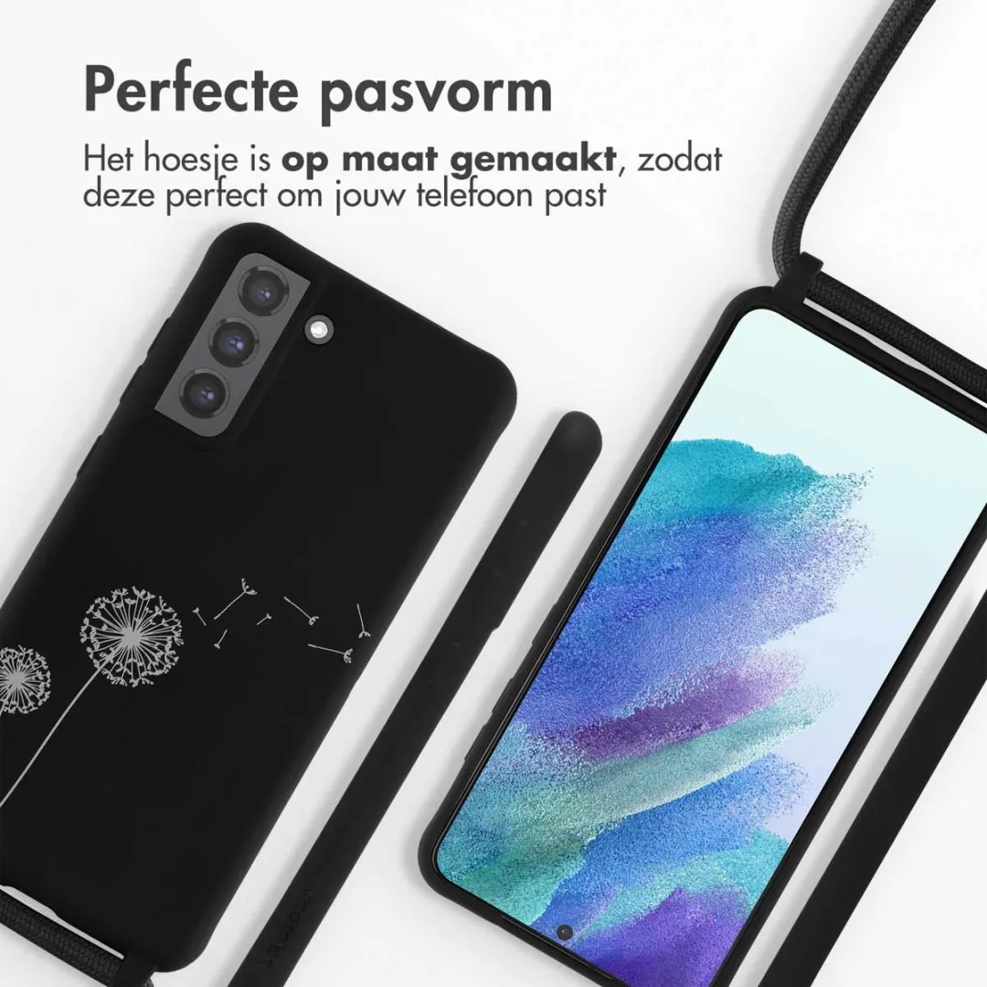 Imoshion Hoesje Samsung Galaxy S21 FE - Siliconen Dandelion Black