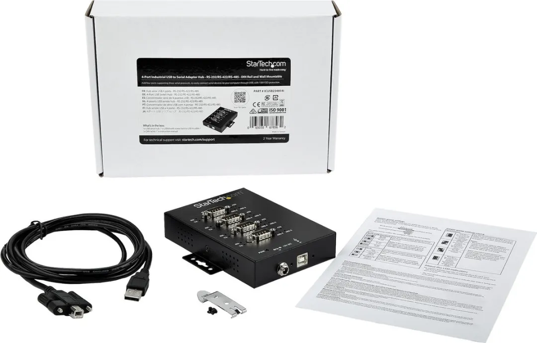 Startech ICUSB234854I USB Hub - 5 Poorten Zwart