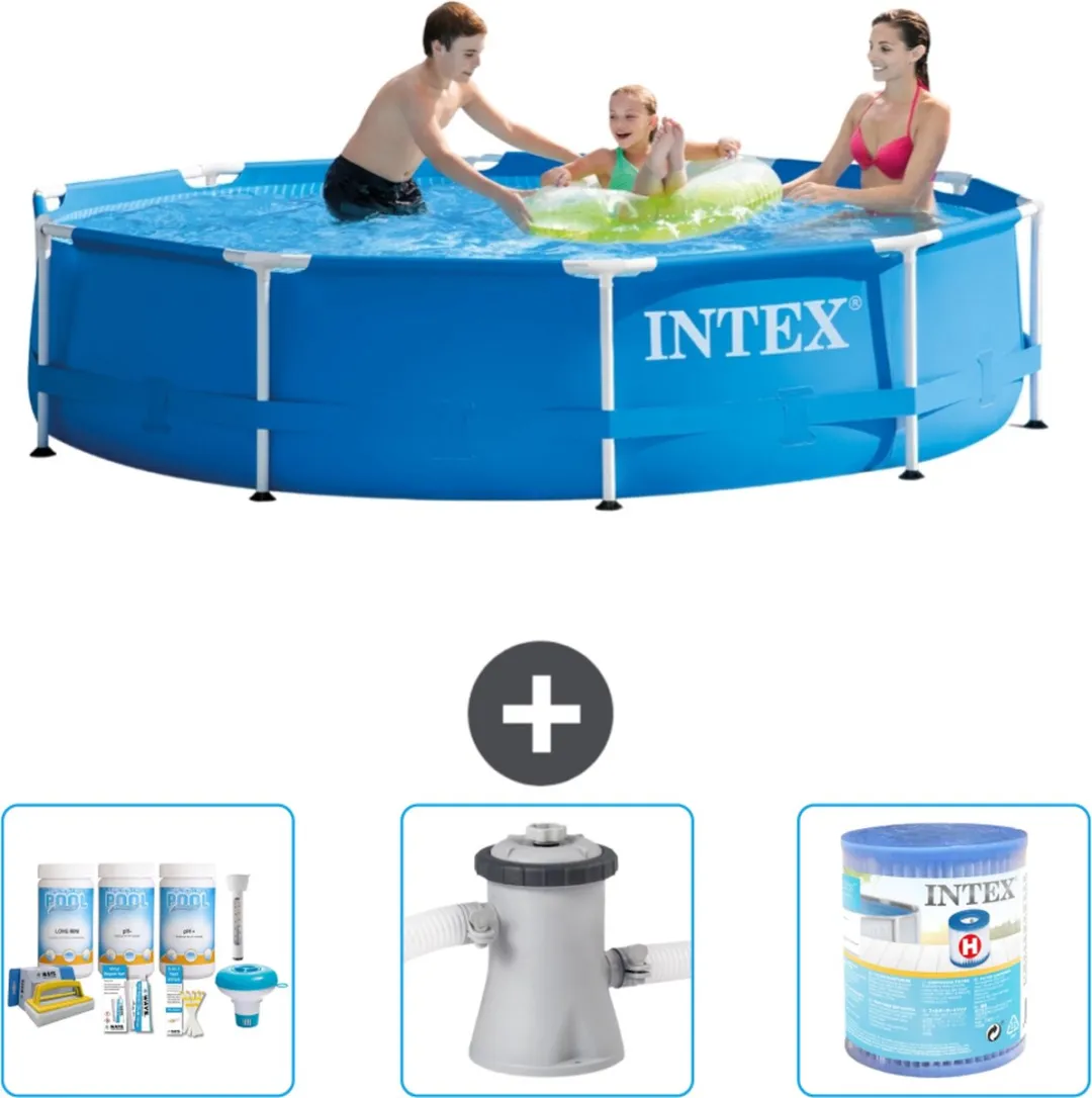 Intex 28200NP-Blauw Rond Frame Zwembad 305cm