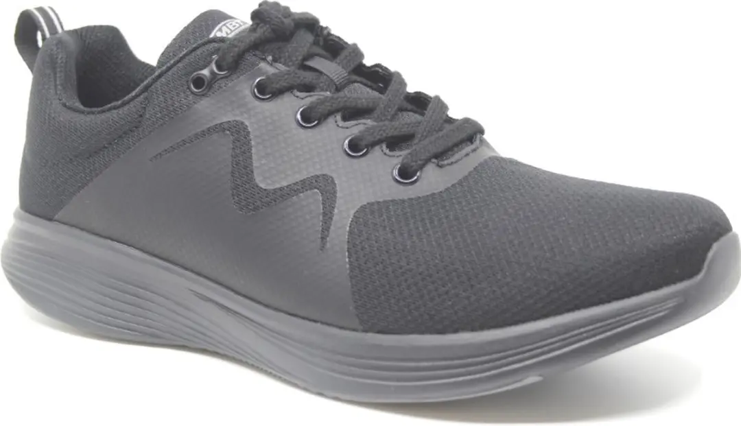 MBT, YASU LACE UP M, 702754-03M, Zwarte heren sneakers met ronde afwikkelzolen