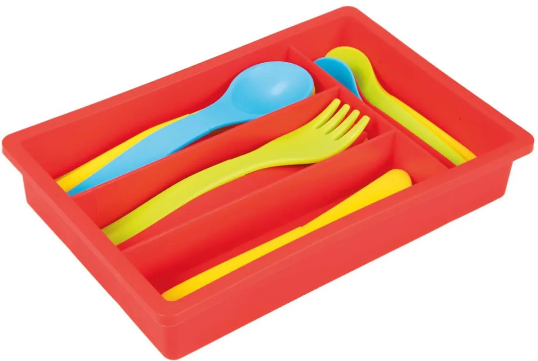 Toi-Toys Home Food Bestekset 16-delig - Multi kleuren