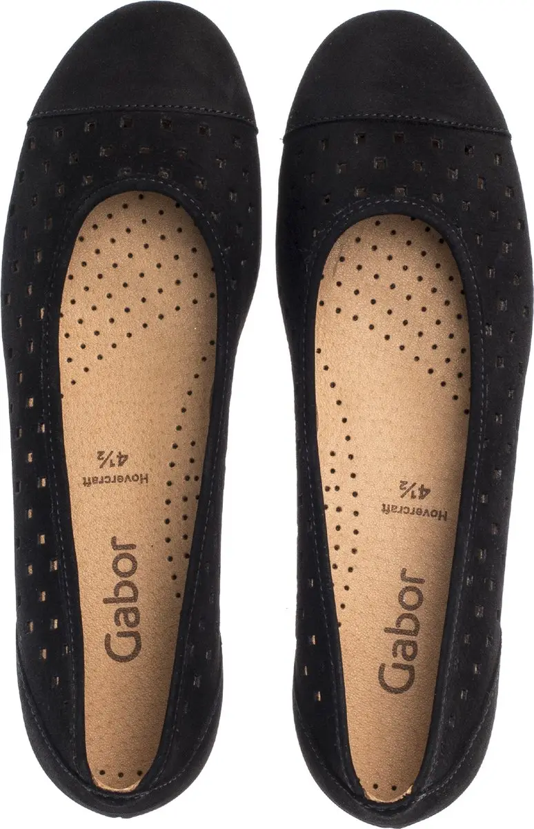 Gabor Dames Ballerina's - Zwart - Maat 41 - afbeelding 3 van 6