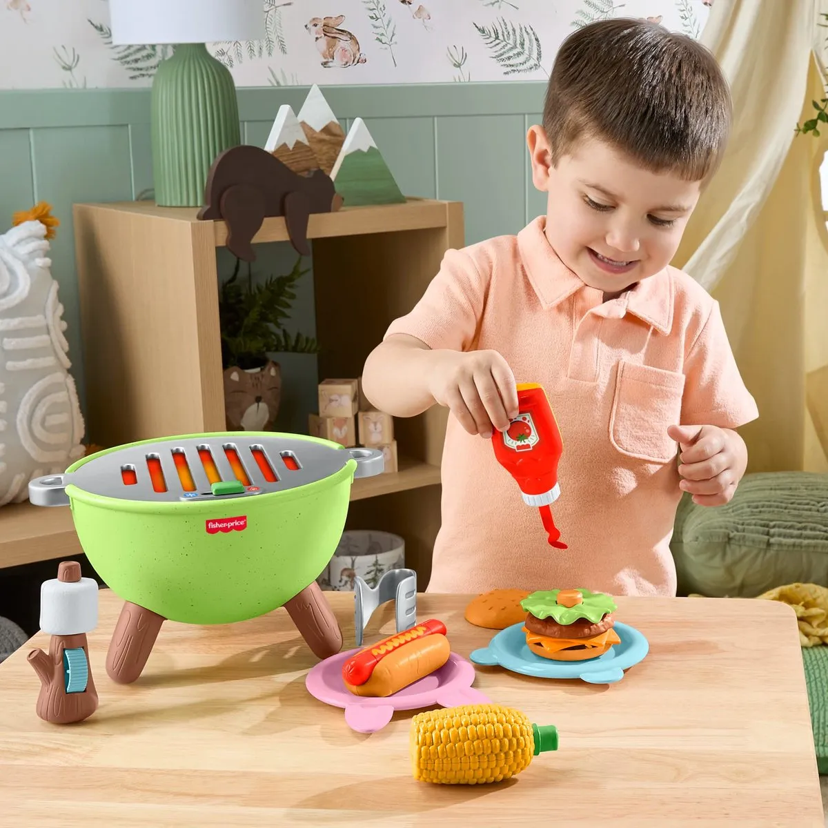 Fisher Price Friendship Forest Activity Grill - Multicolor